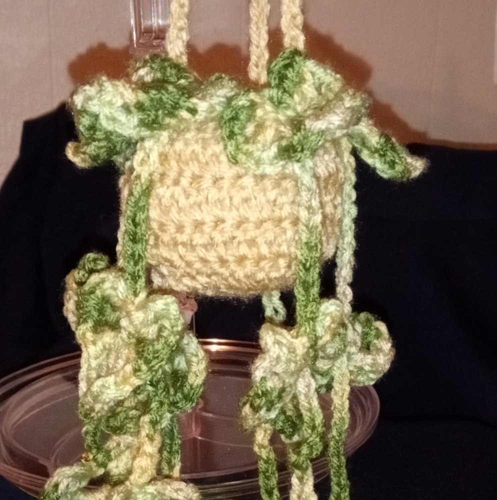 Gradient Green Mini Wisteria Crochet Hanging Decor